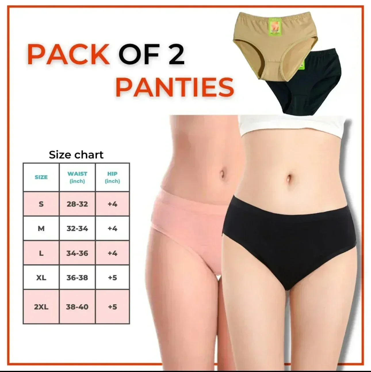 INNER LUXCE | Soft Pure Cotton Panty For Summer Gurantted stuff